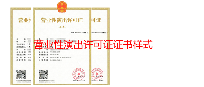 营业性演出许可证办理案例 营业性演出许可证办理案例